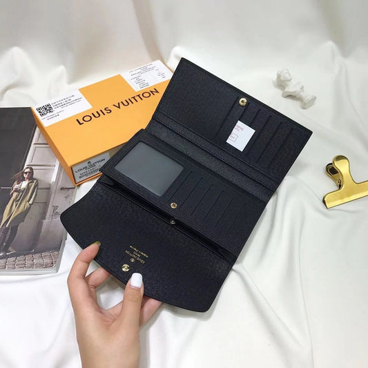 Louis Vitton Wallet Brown Button Monogram