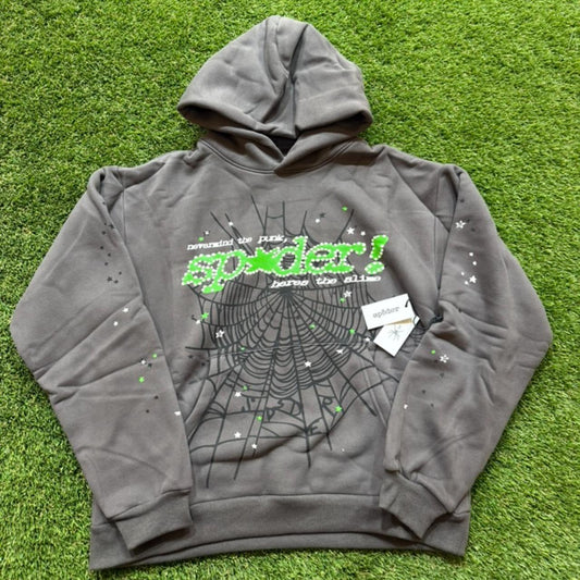 Brand New - Spyder Worldwide Dark Gray Spider Hoodie - Size Medium