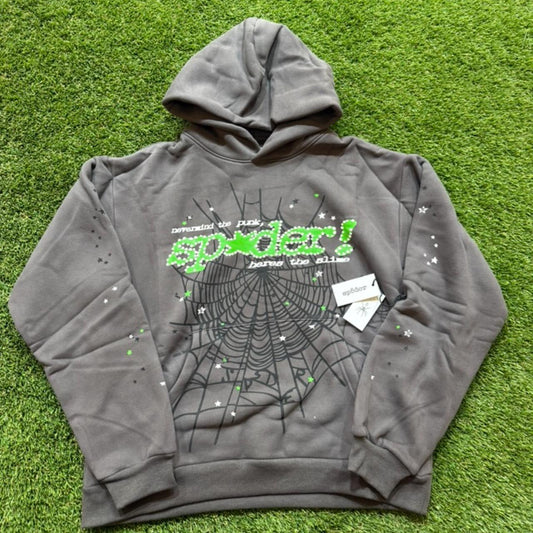 Brand New - Spyder Worldwide Dark Gray Spider Hoodie - Size Small